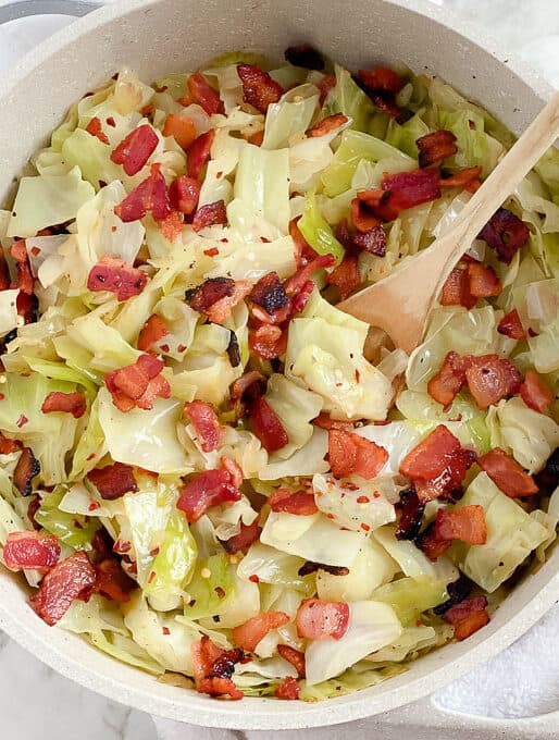 Fried Cabbage with Bacon Recipe