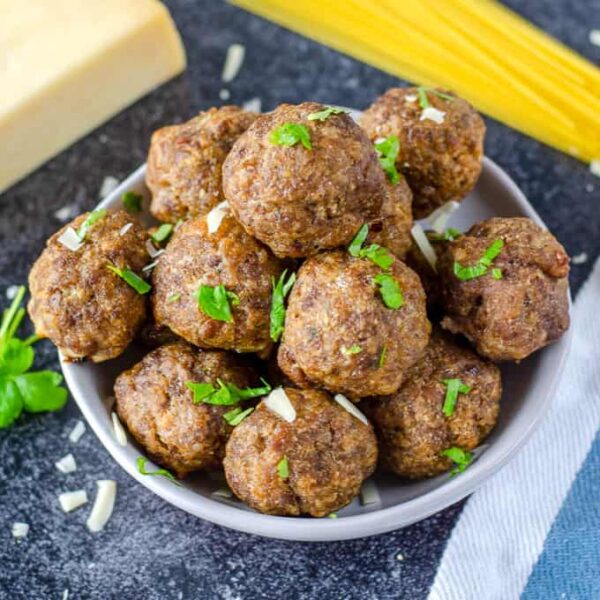 Homemade Baked Meatballs Belle of the Kitchen