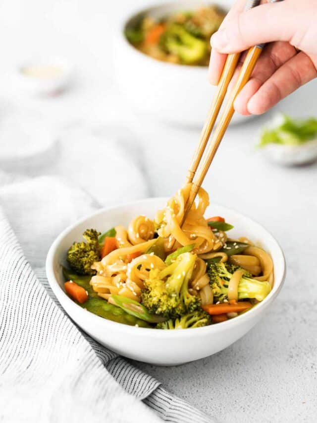 Instant Pot Stir Fry Rice Noodles Recipe Story Belle of the Kitchen