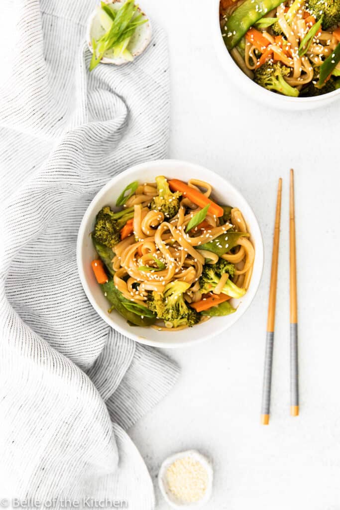 Instant Pot Stir Fry Rice Noodles Recipe Belle of the Kitchen