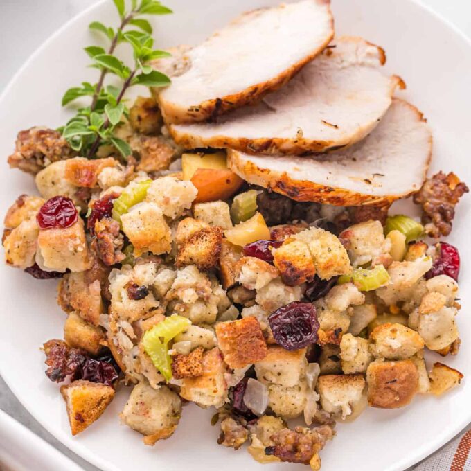 Apple Sausage Stuffing - Belle of the Kitchen