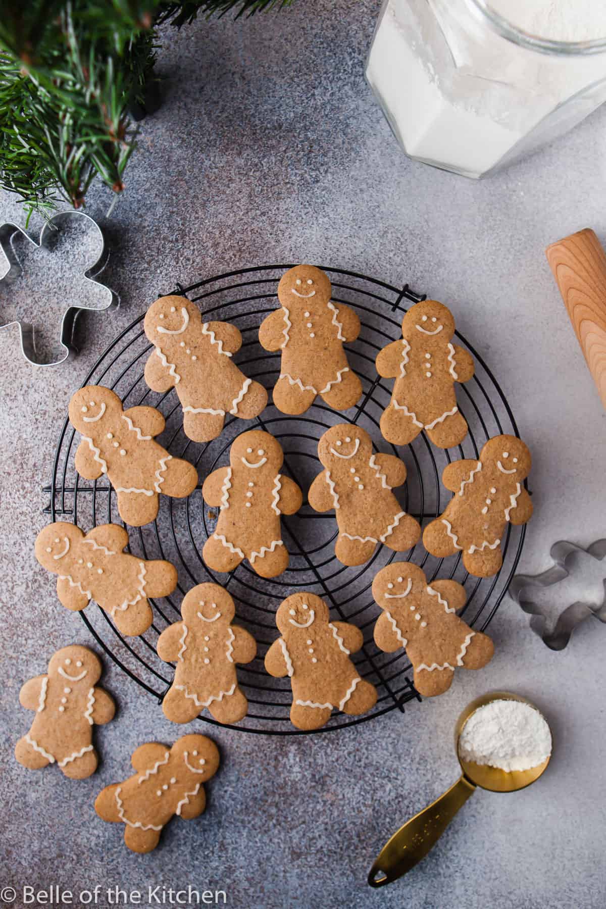 cookies on a round rack