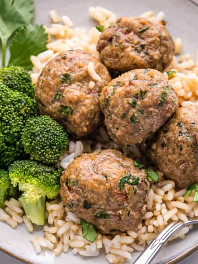 Asian Turkey Meatballs Story Belle of the Kitchen