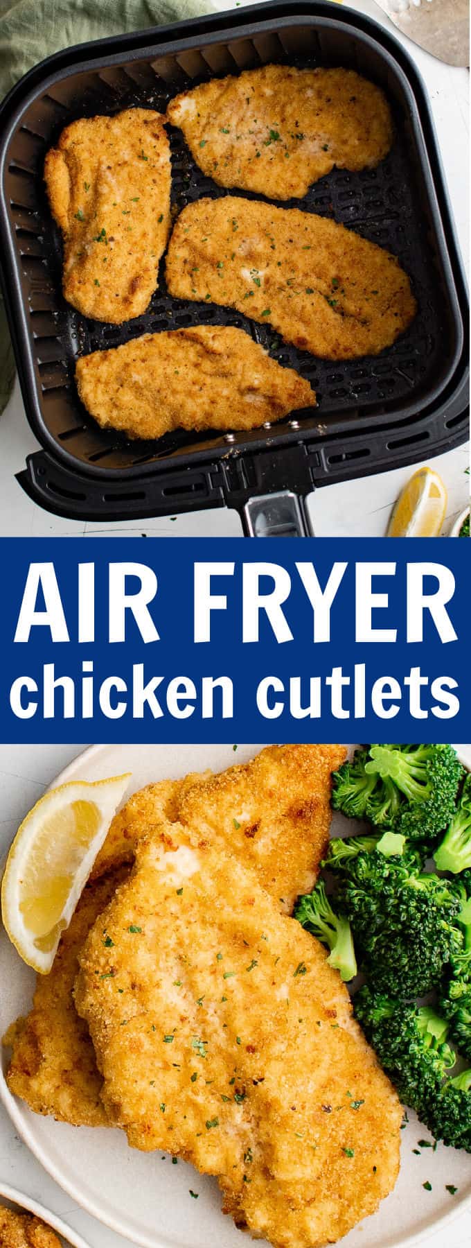 Air Fryer Chicken Cutlets - Belle of the Kitchen