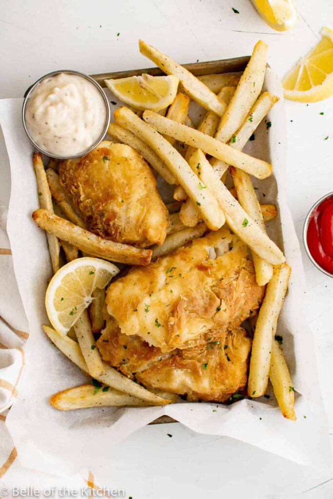 Air Fryer Fish and Chips Belle of the Kitchen