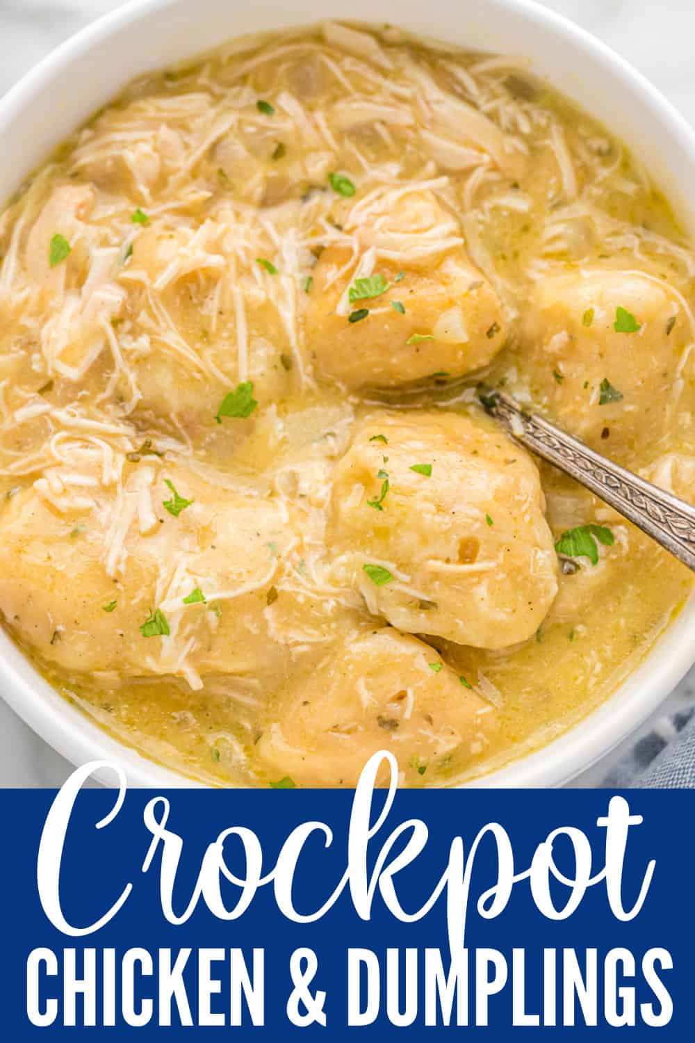 Slow Cooker Chicken and Dumplings {Super Easy!} Belle of the Kitchen