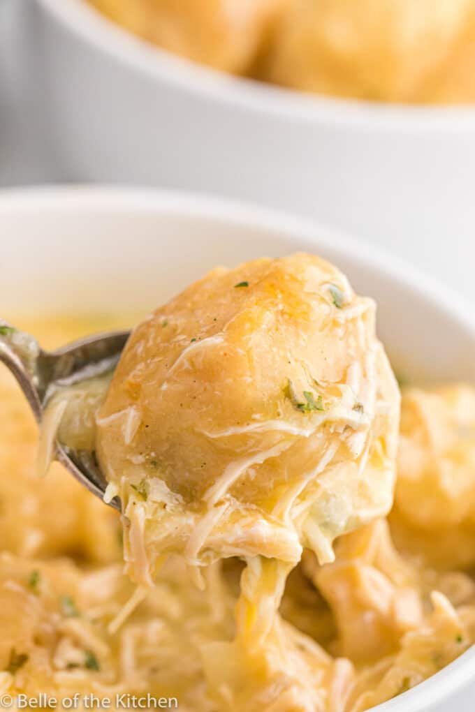 Slow Cooker Chicken and Dumplings {Super Easy!} Belle of the Kitchen
