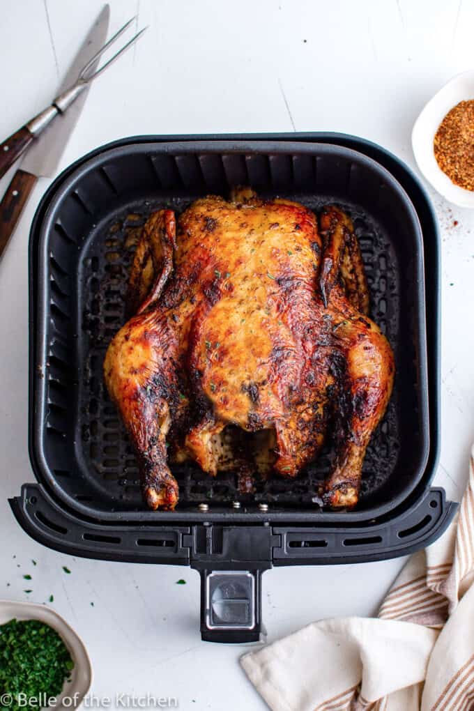 Air Fryer Whole Chicken Belle of the Kitchen