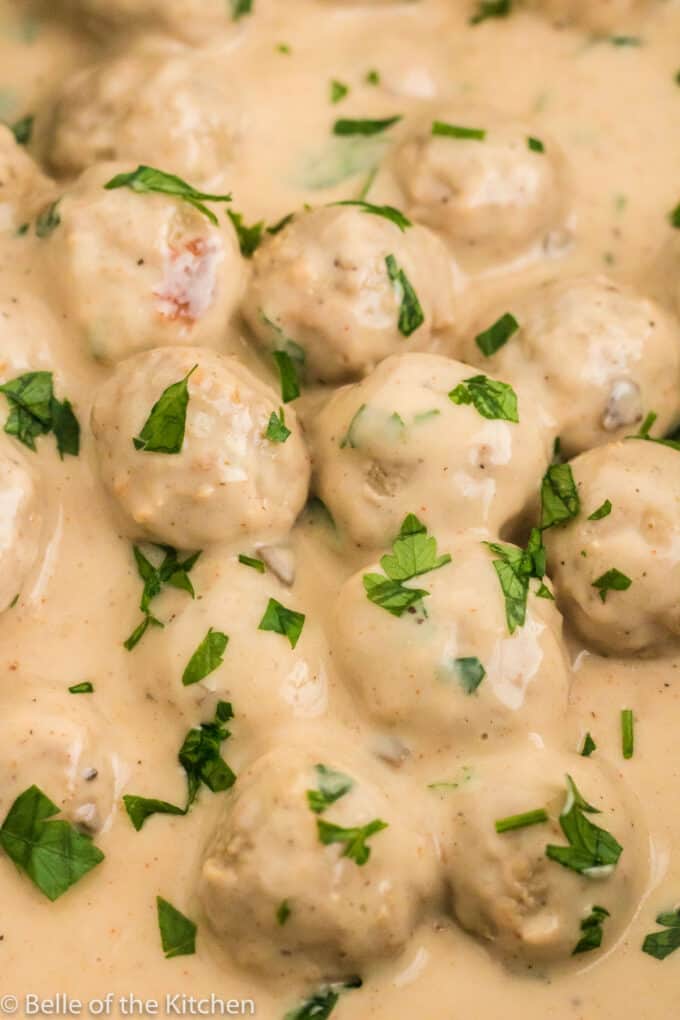 Crockpot Swedish Meatballs Belle of the Kitchen