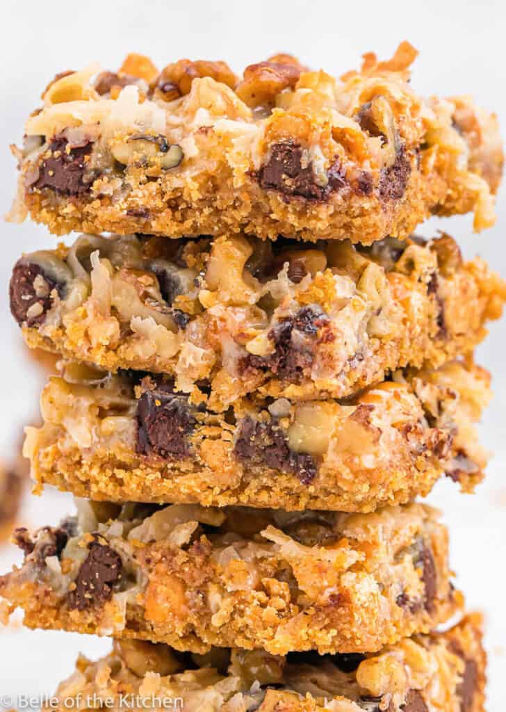Seven Layer Magic Bars Recipe Belle of the Kitchen