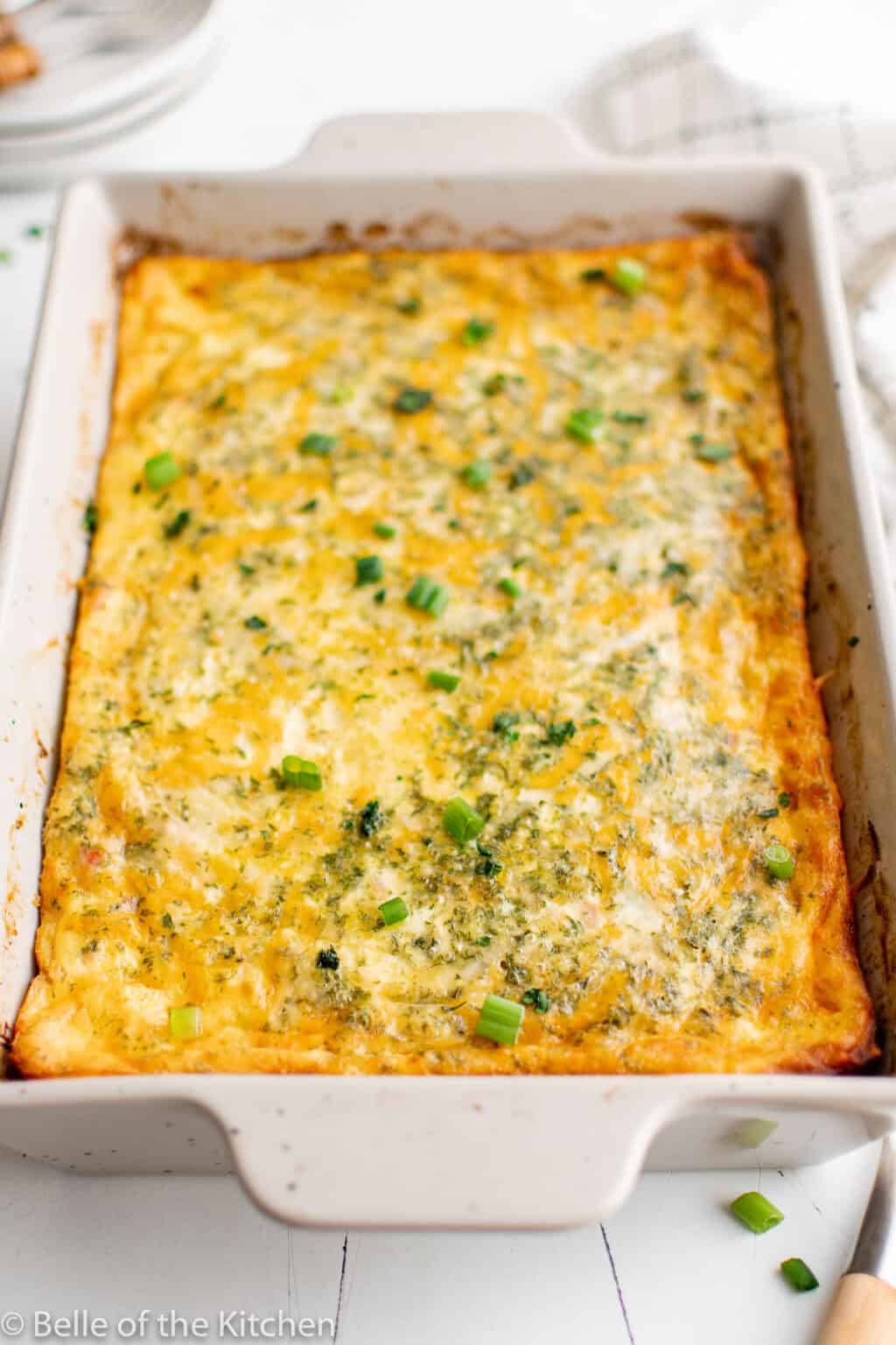 Ham Egg and Cheese Casserole - Belle of the Kitchen