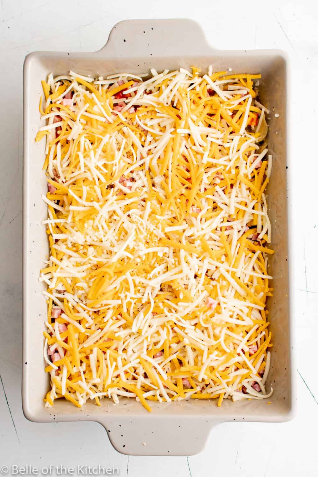 Ham Egg and Cheese Casserole - Belle of the Kitchen