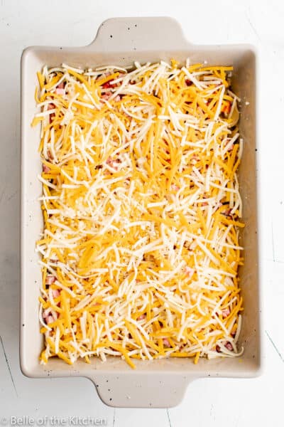 Ham Egg and Cheese Casserole - Belle of the Kitchen