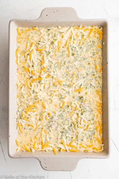 Ham Egg and Cheese Casserole - Belle of the Kitchen