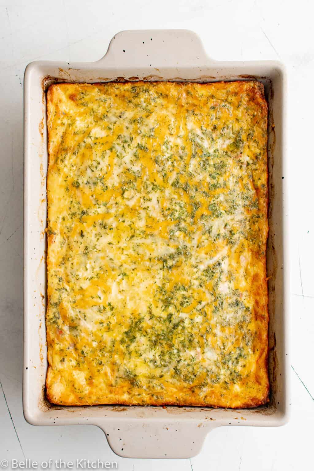 Ham Egg and Cheese Casserole - Belle of the Kitchen