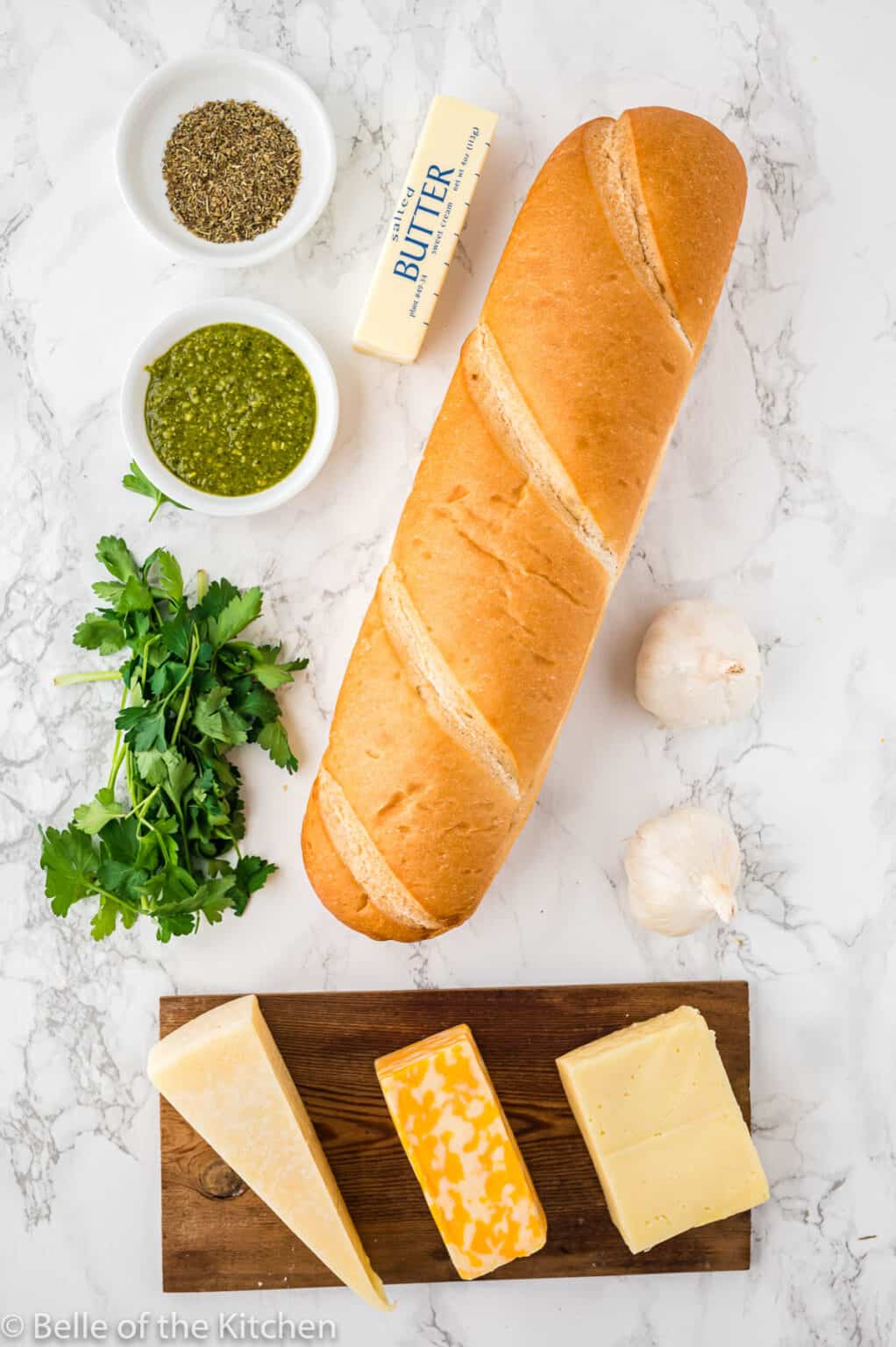 Air Fryer Garlic Bread - Belle of the Kitchen