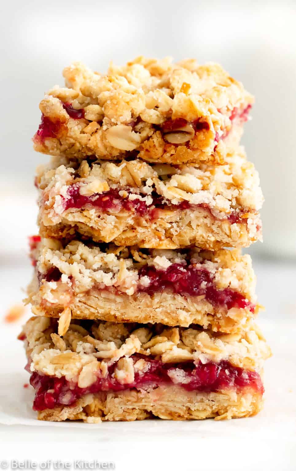 Raspberry Oatmeal Bars Belle of the Kitchen