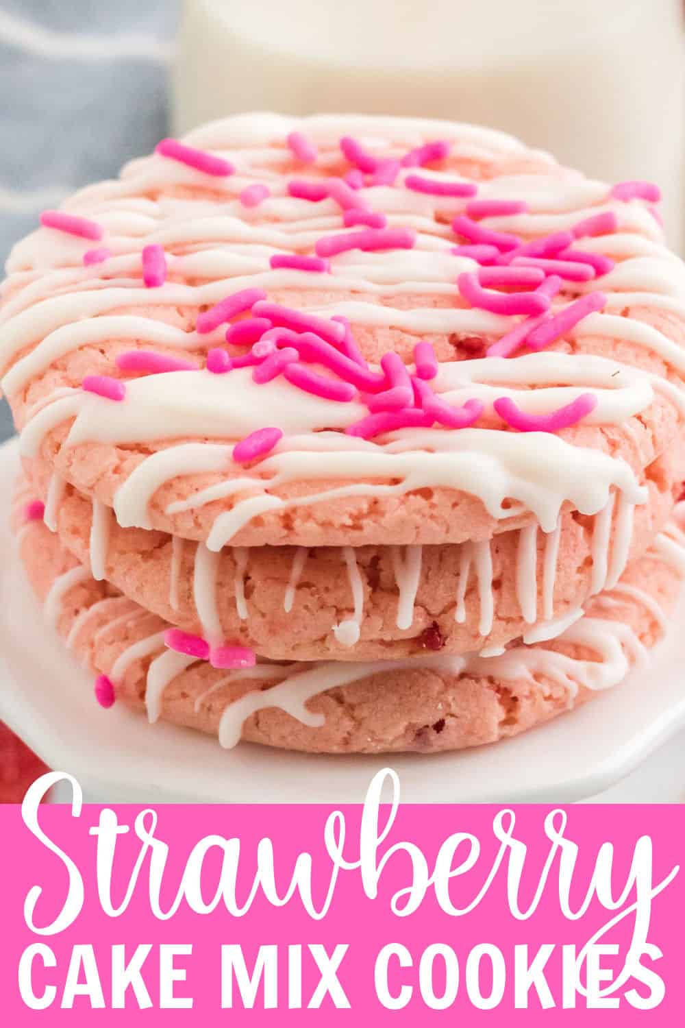 Strawberry Cake Mix Cookies Belle of the Kitchen