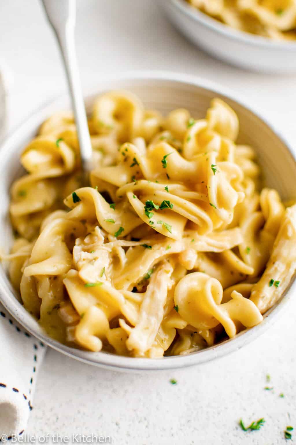 Instant Pot Chicken and Noodles - Belle of the Kitchen