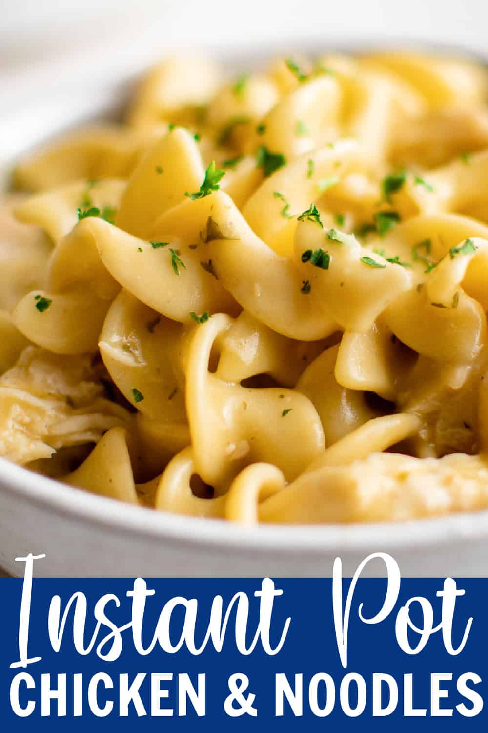 Instant Pot Chicken and Noodles - Belle of the Kitchen