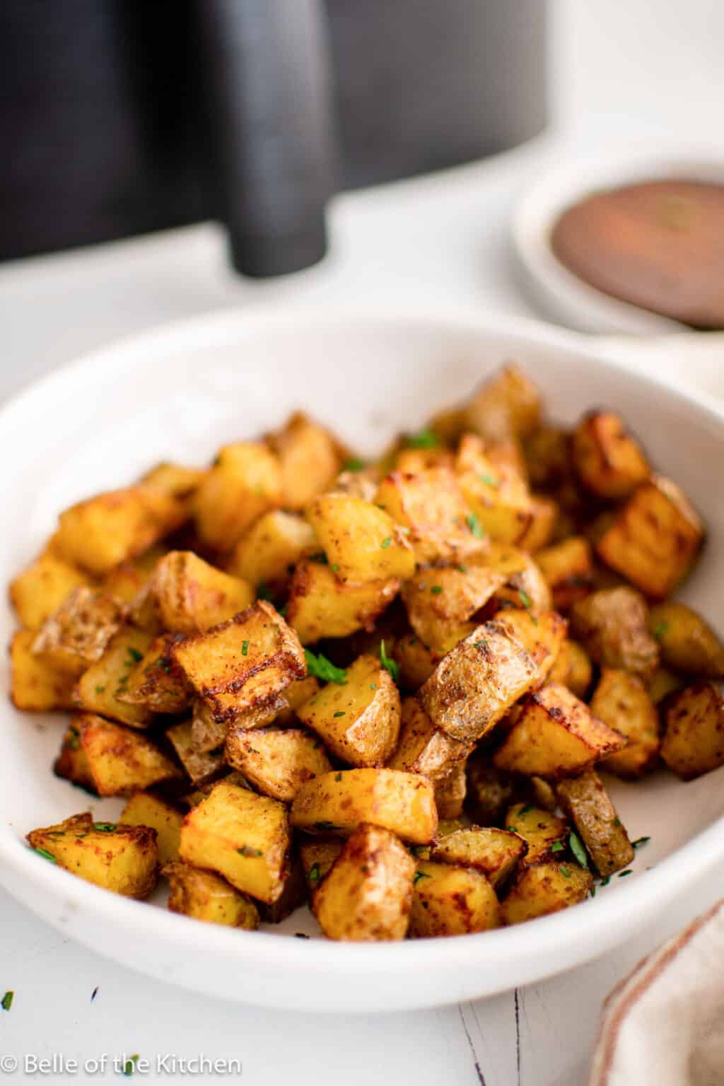 Crispy Air Fryer Breakfast Potatoes Belle of the Kitchen