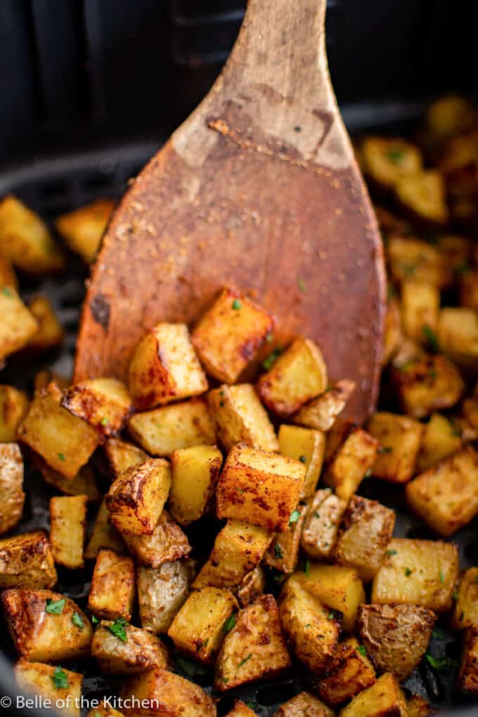 Crispy Air Fryer Breakfast Potatoes Belle of the Kitchen
