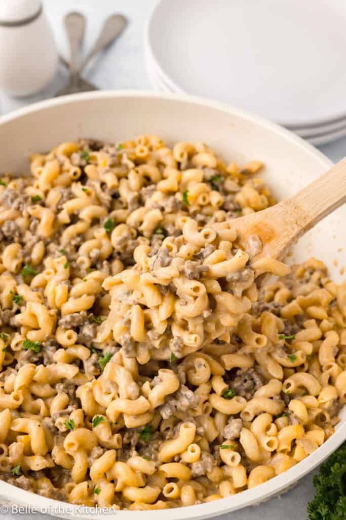 Cheeseburger Macaroni Recipe Belle of the Kitchen