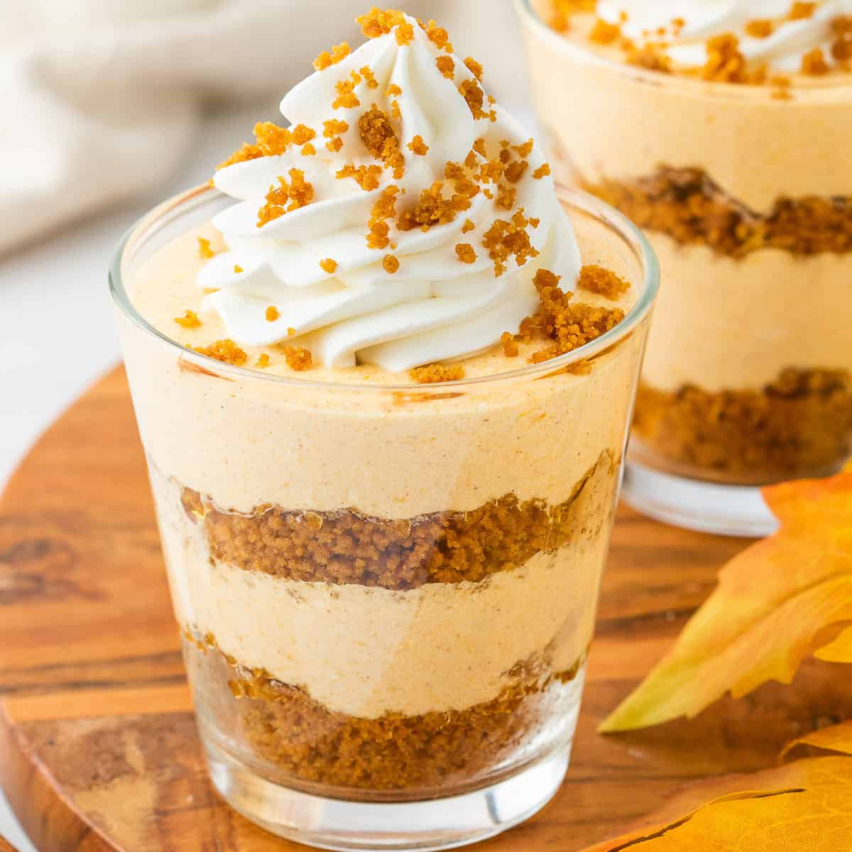 No Bake Pumpkin Pie Parfaits