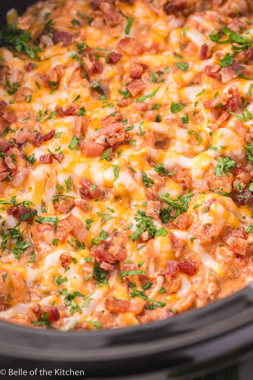 The Best Cheeseburger Dip Recipe (in the Crockpot) Belle of the Kitchen