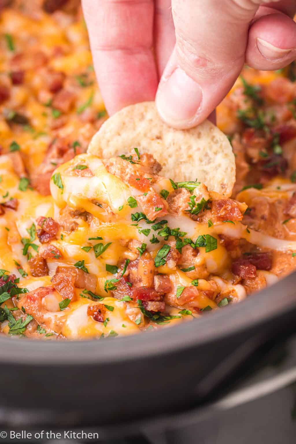 The Best Cheeseburger Dip Recipe (in the Crockpot) Belle of the Kitchen