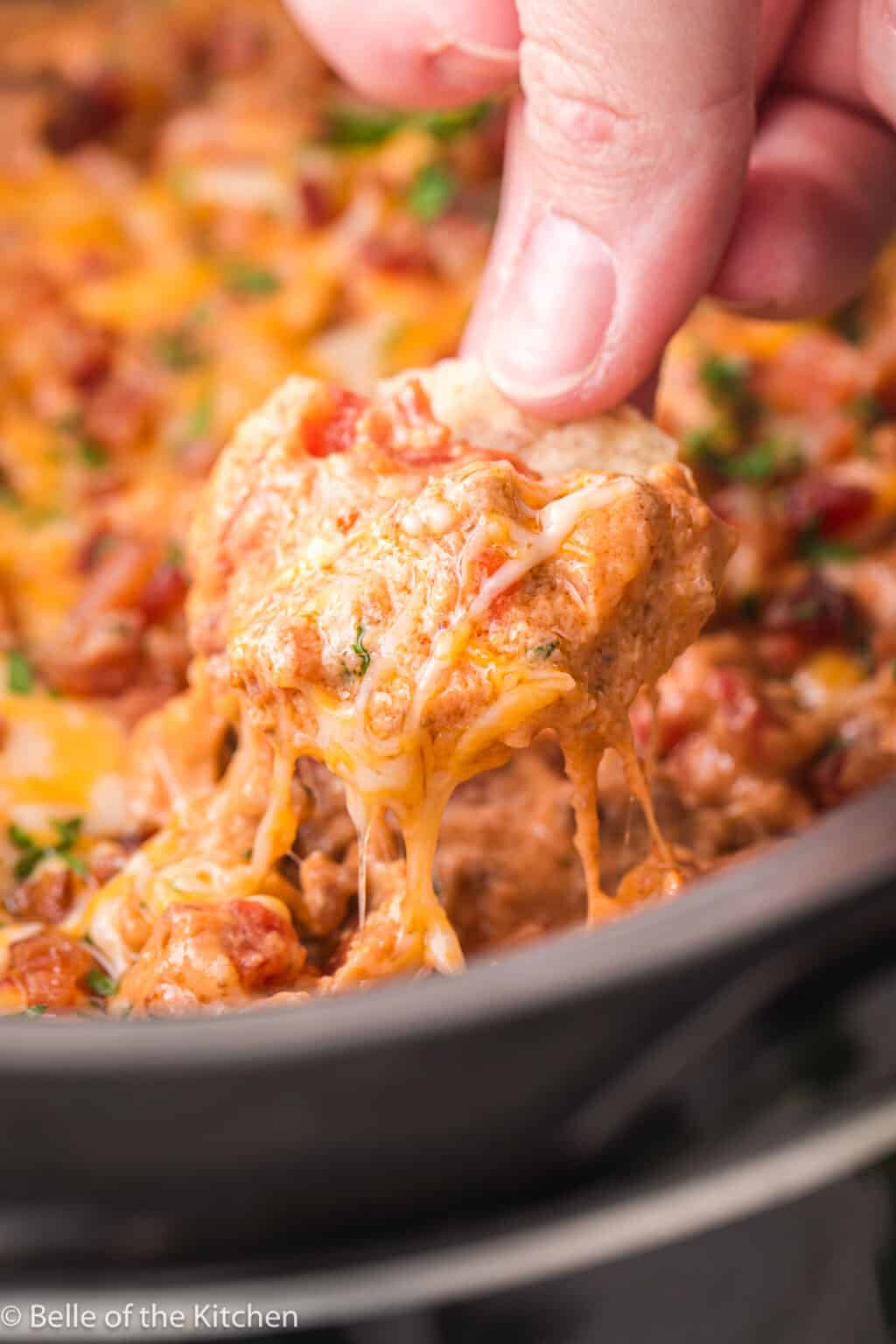 The Best Cheeseburger Dip Recipe (in the Crockpot) Belle of the Kitchen