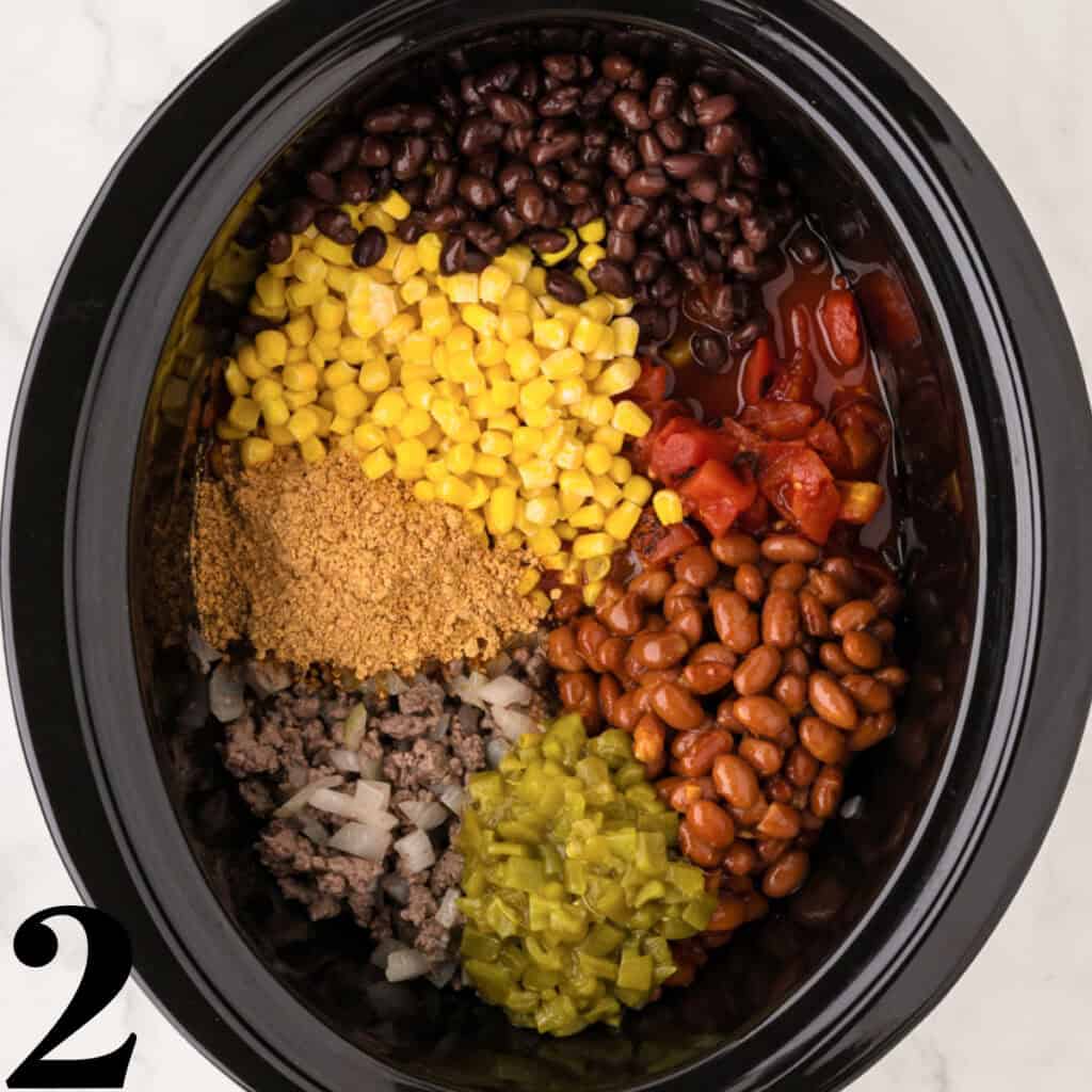 Easy Slow Cooker Taco Soup Recipe - Belle of the Kitchen