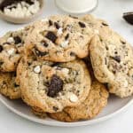 a plate of Oreo chocolate chip cookies.