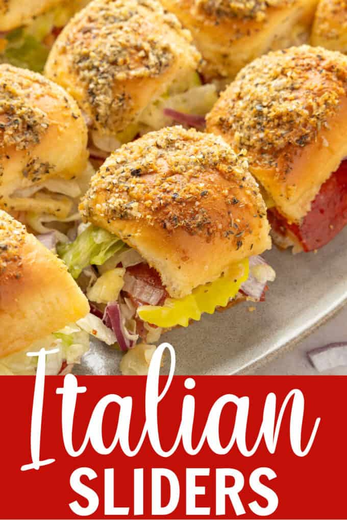 Slider sandwiches on a platter.