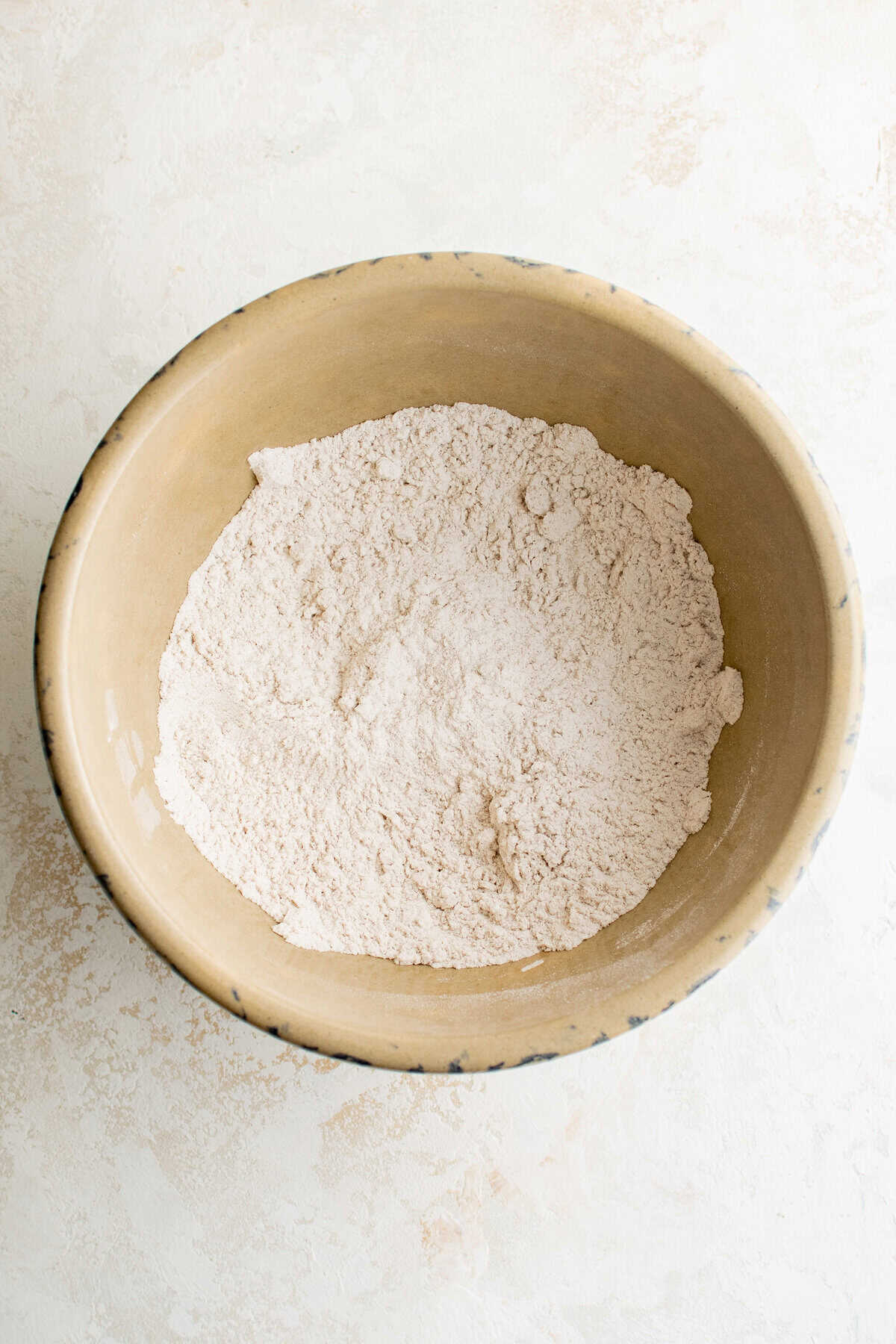 A bowl of flour.