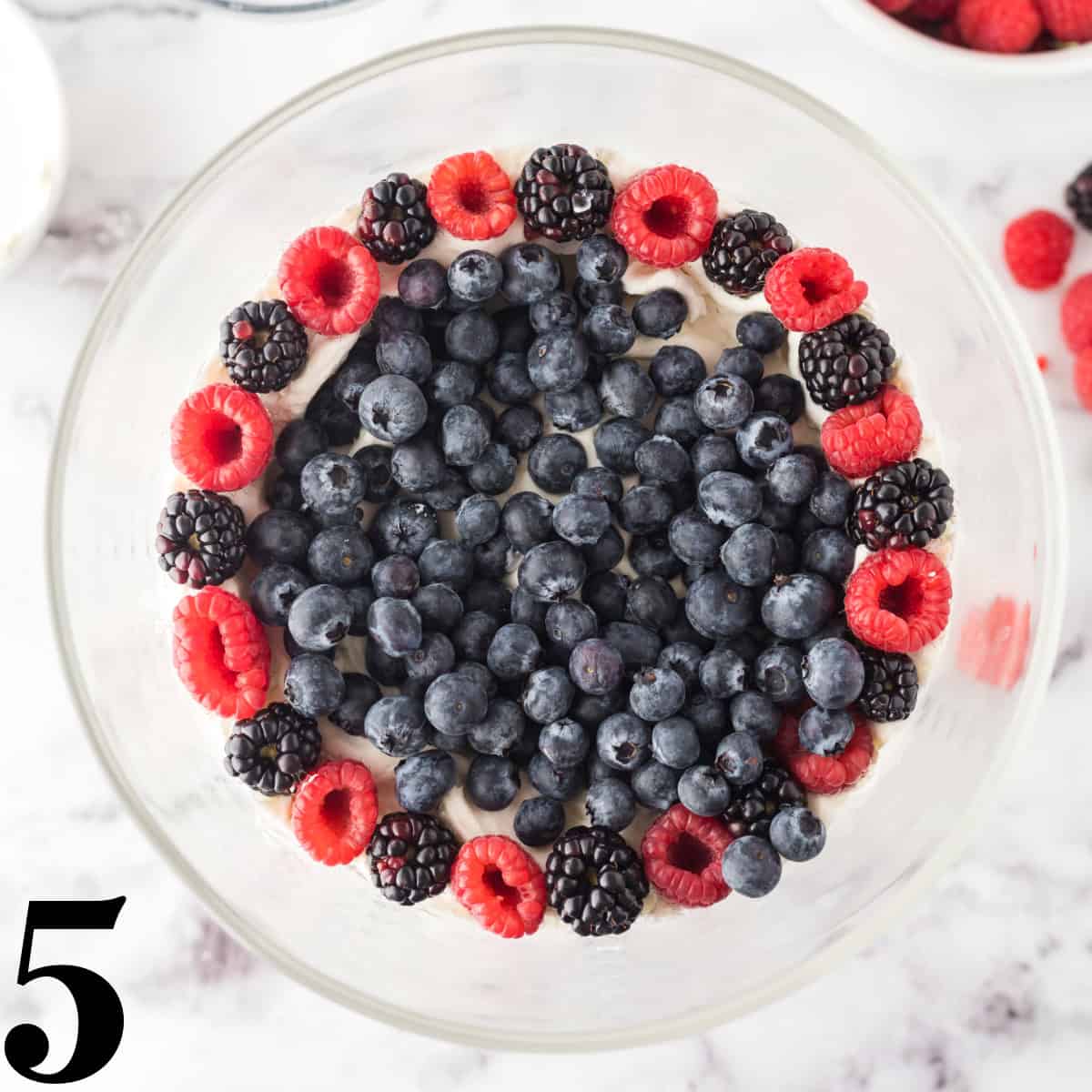A bowl of mixed berries.
